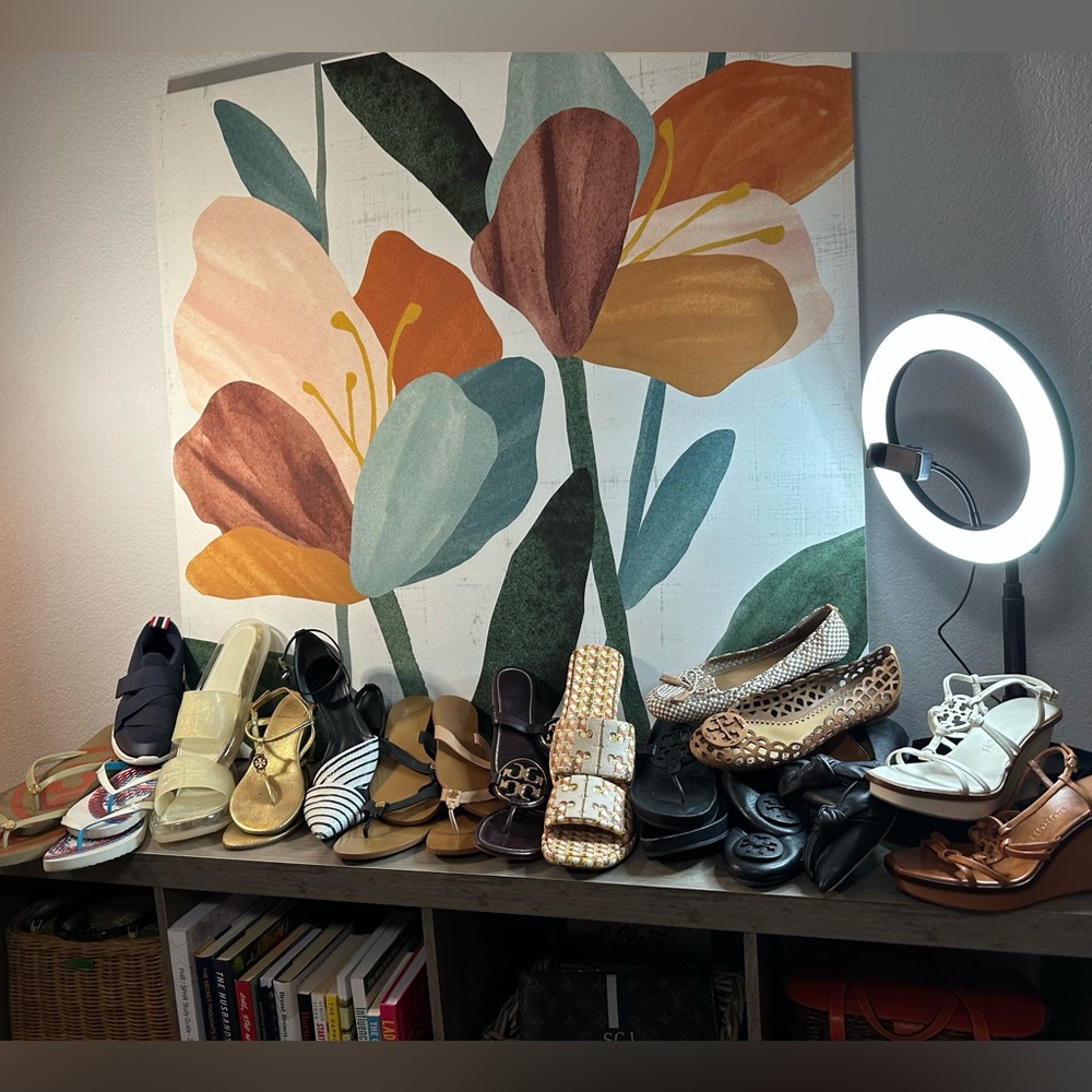Tory Burch Closet Clearout - 17 pairs this weekend! Size 8 shoes sandals wedges